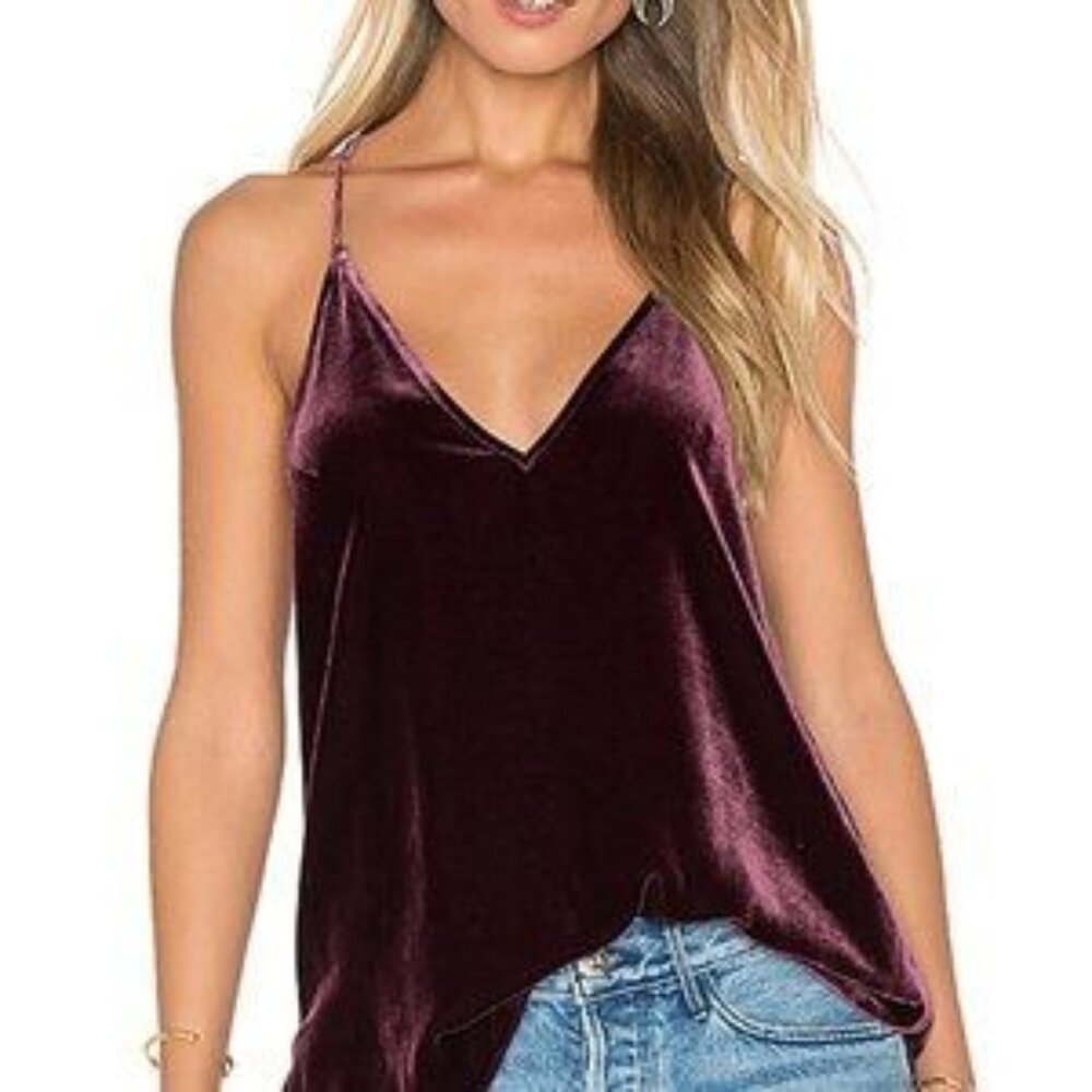 Cami NYC the Whitney Velvet Racerback in Camel